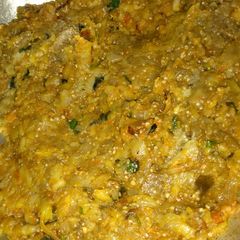 A picture of Mashed eggplant #authors marathon.