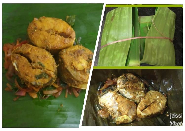 Fish masal in Banana leaf