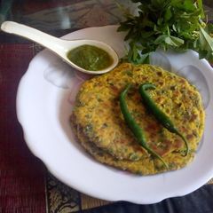 Missi flour methi paratha A picture of Missi flour methi paratha.