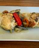Muslitos de pollo con champiñones
