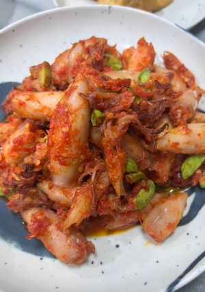 Foto resep Cumi Asin Balado Pete
