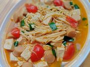 Gambar sup jamur enoki