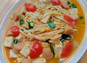 Foto resep Sup Tofu Jamur Enoki