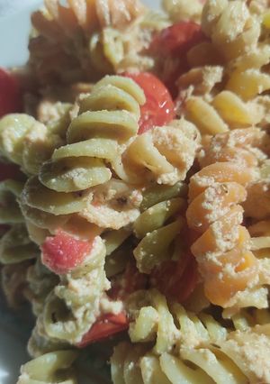 Una foto de Pasta feta vegana