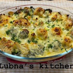 A picture of Broccoli & cauliflower cheese Baked:.
