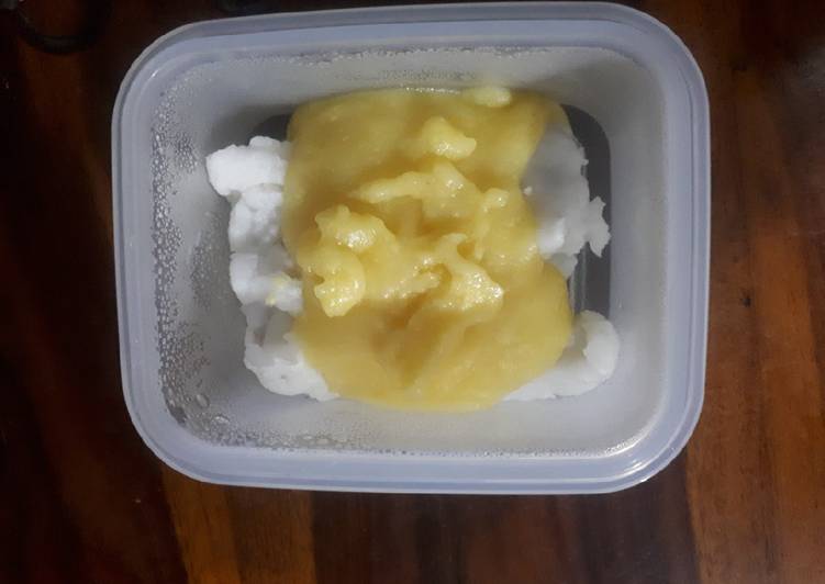 Proses mengolah Bubur Sumsum saos Jagung Manis yang Enak Banget
