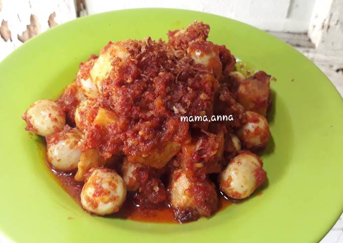  Resep enak buat Balado Telur Puyuh dan Kentang  sempurna