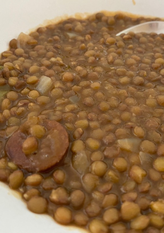 Una foto de Lentejas con chorizo
