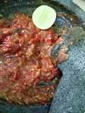 Sambel matang terasi jeruk