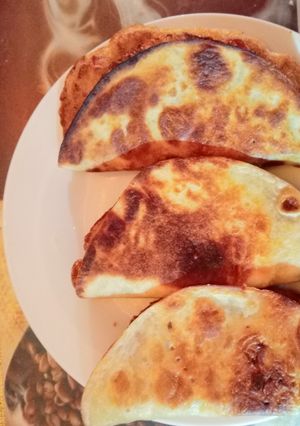 A picture of Omelette Tacos.