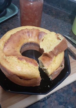 Una foto de Bizcocho de mandarinas "La Mabi"