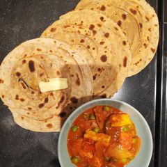 Jeera Lachha Paratha 😋 A picture of Jeera Lachha Paratha 😋.