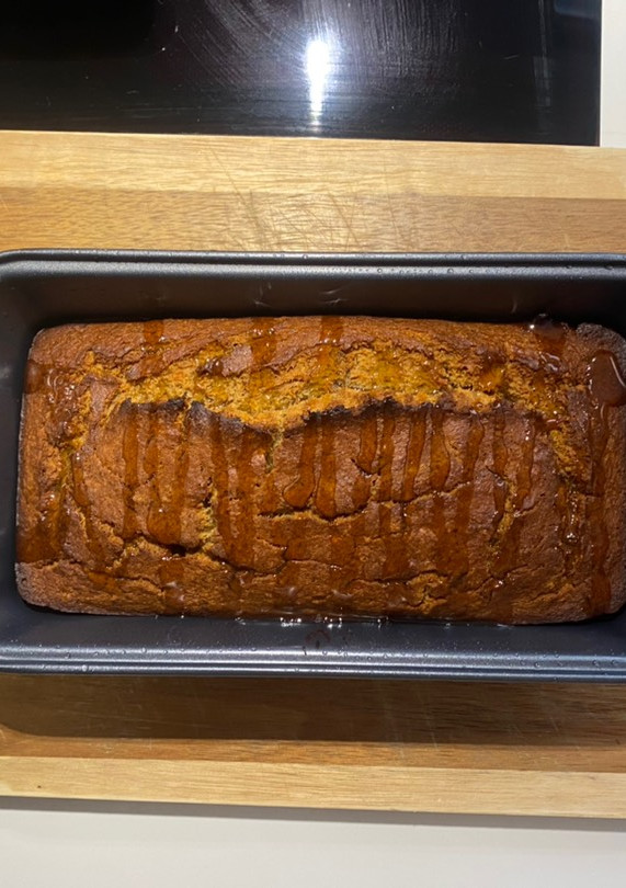 Una foto de Pan de plátano