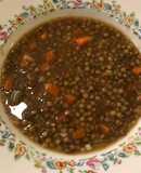 Lentejas con salsa inglesa