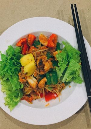 Hình của món 🦐Tôm Sốt Cay Chua Ngọt Eat Clean.