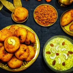 Sooji manda pitha A picture of Sooji manda pitha.