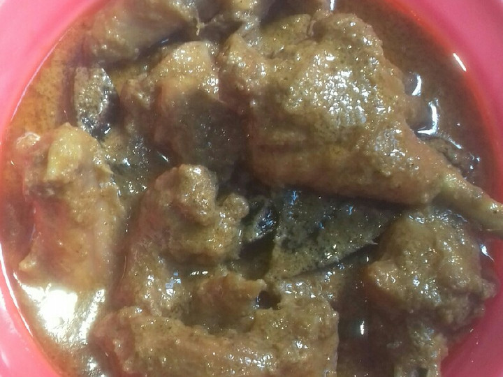 Ini dia! Cara termudah memasak Rendang Ayam Kampung  gurih