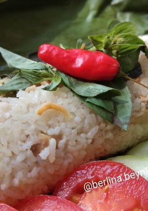 Foto resep Pepes nasi ayam teri