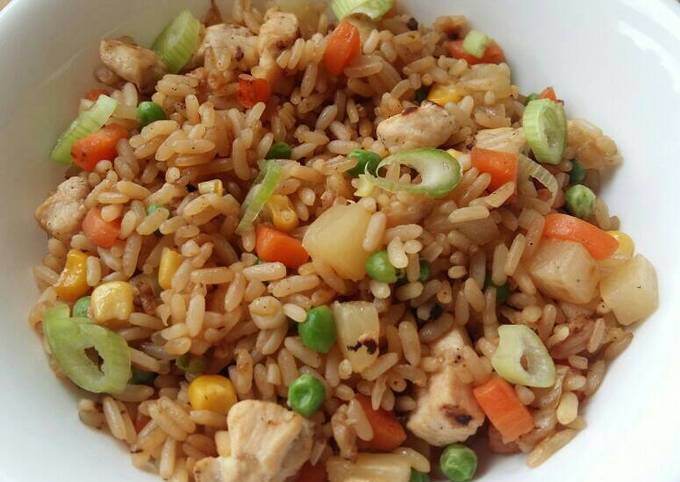 Recipe of Ultimate Vickys Pineapple & Chicken Fried Rice, GF DF EF SF NF
