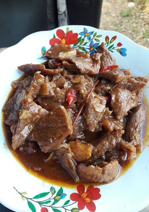 Foto resep Tumis daging pedas