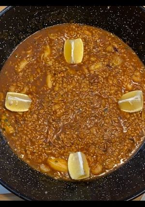 Una foto de Arroz meloso de marisco