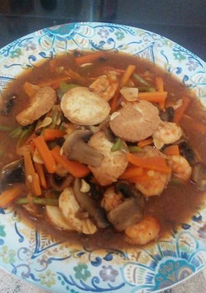 Foto resep Tumis Udang Asam Manis