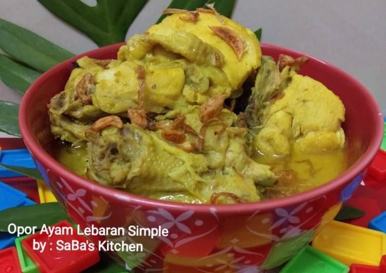 39. Opor Ayam Lebaran Simple