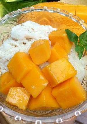 A picture of Mango Sticky Rice Ice Cream Cups.