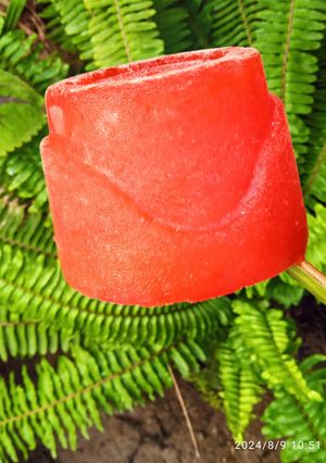 Une photo de Sucette glacée 🍭 au sirop de grenadine