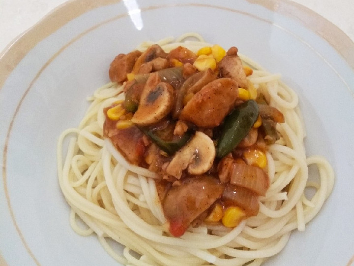 Anti Ribet, Memasak Spaghetti lada hitam Sederhana Dan Enak