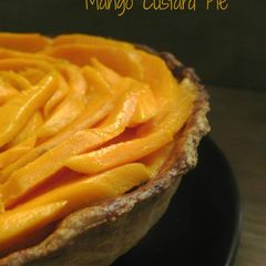A picture of Mango Custard Pie.