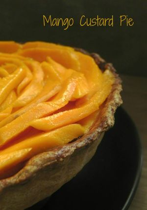 A picture of Mango Custard Pie.