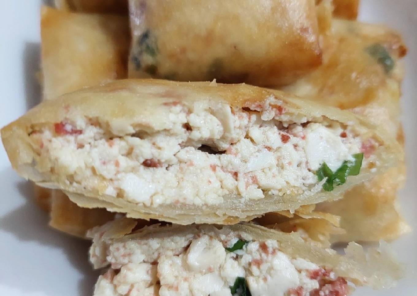 Martabak tahu kornet simpel