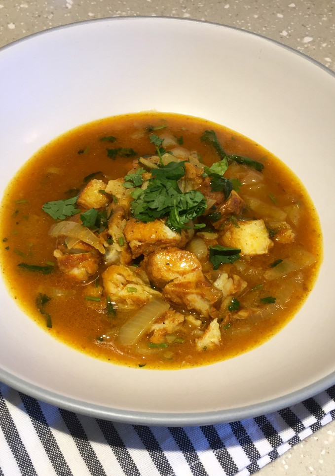 A picture of Delicate Coconut Cod Curry 🥥.