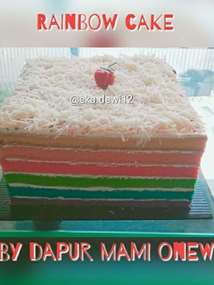 Foto resep Rainbow cake super lembut