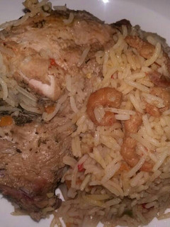 A picture of Left Over Shrimp Sauce Jollof Rice.
