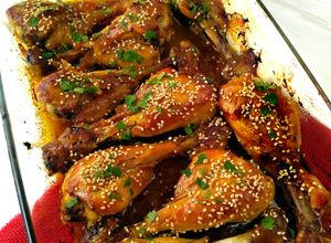 Foto principal de Muslos de pollo a la coreana {en horno}🍗