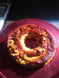 Una foto de Budín de manzanas sin harina
