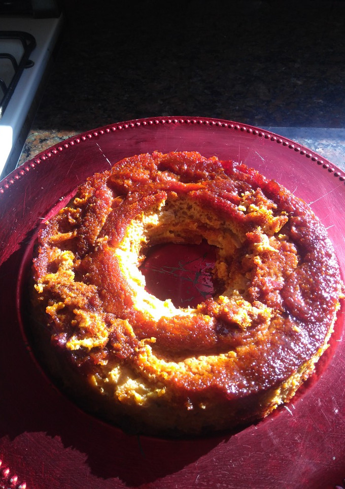 Una foto de Budín de manzanas sin harina