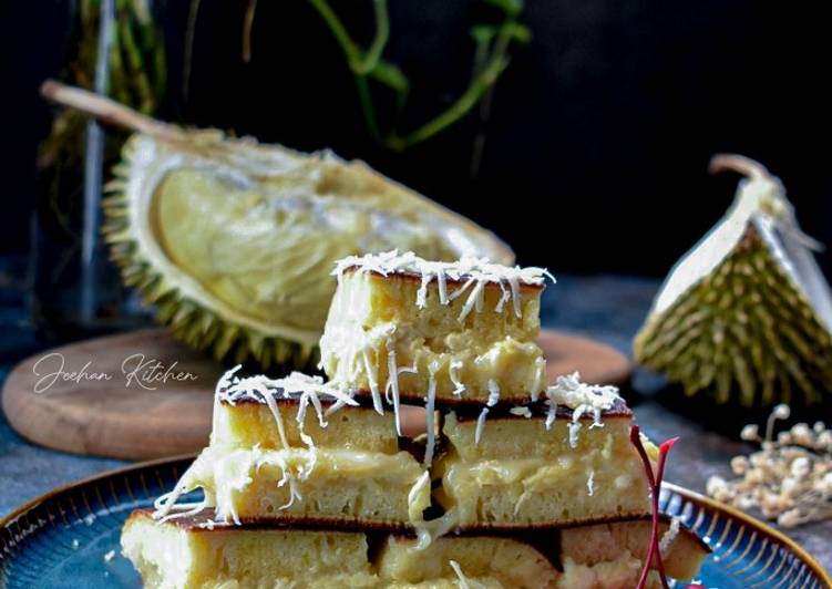 Cara Mudah Masak: Apam Balik Durian Keju a.k.a Martabak Manis Durian Keju  Enak