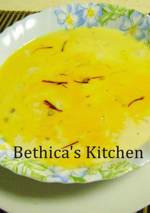 A picture of Cabbage Kheer.