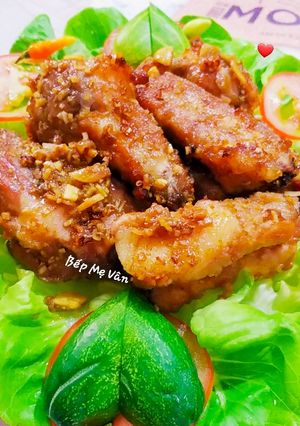 Hình của món Sườn non nướng sả dầu hào.