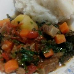 A picture of Stewed beef, my style.