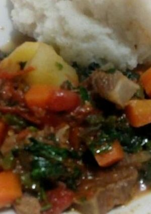 A picture of Stewed beef, my style.