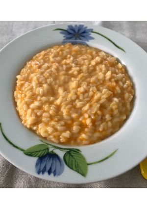 A picture of Pumpkin Risotto 🎃.