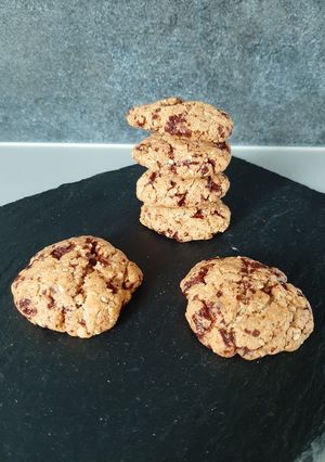 Une photo de Cookies choco-amandes-sésame