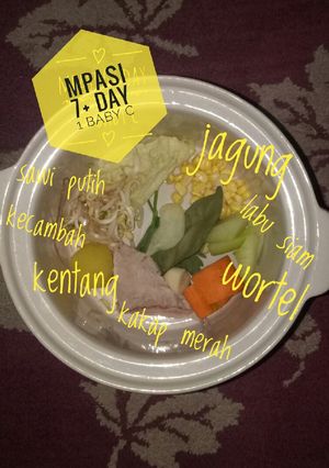Foto resep Mpasi 7+ day 1 baby c