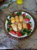 Rollitos de pollo a los dos quesos en freidora de aire
