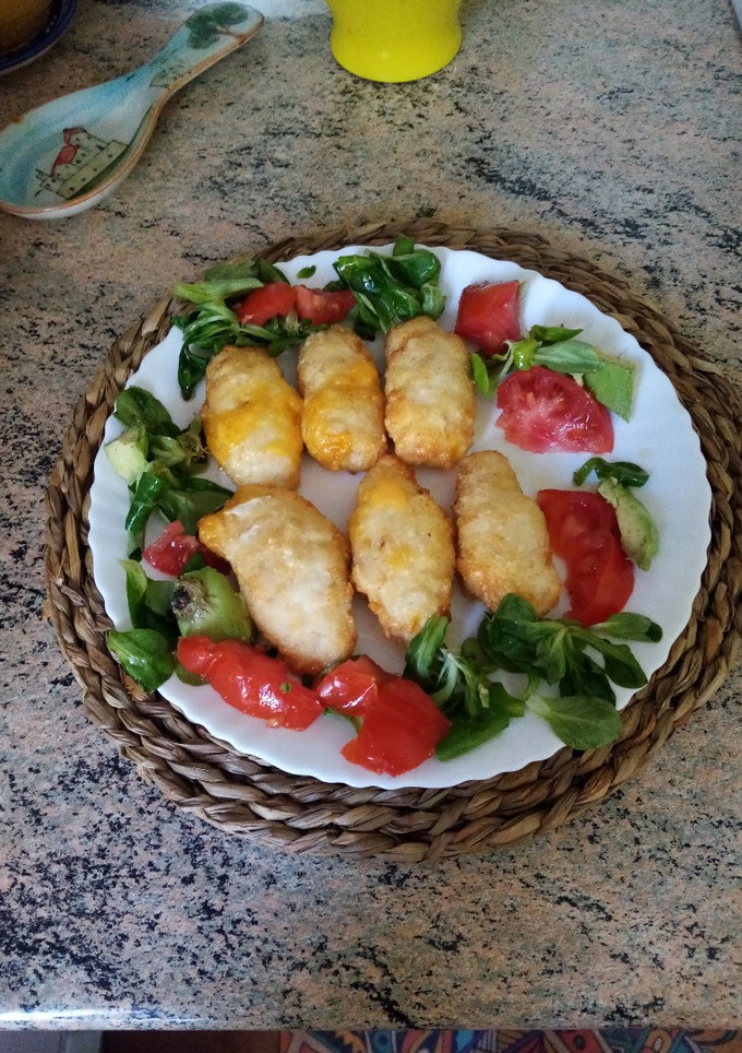 Una foto de Rollitos de pollo a los dos quesos en freidora de aire