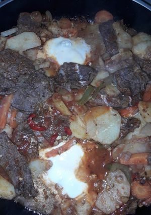 Una foto de Bifes a la criolla